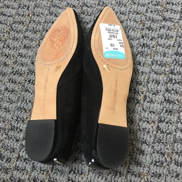 Black suede flats with stud detail - Picture 4 of 4